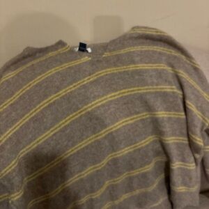 Womanβs brown Striped Sweater